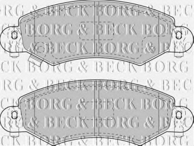 BORG & BECK bbp1713 -  Комплект тормозных колодок, дисковый тормоз